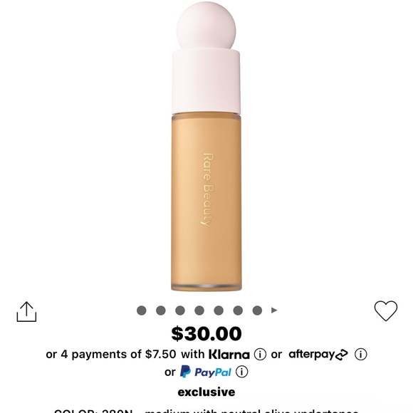 Brand new set of TWO Rare Beauty Liquid Foundation - 280N - Picture 4 of 5